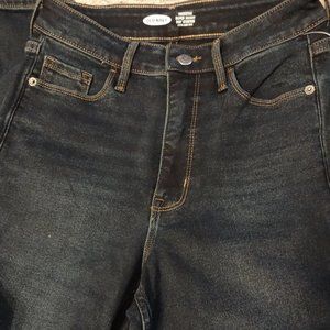 old navy rockstar super skinny dark wash denim extra high rise 4